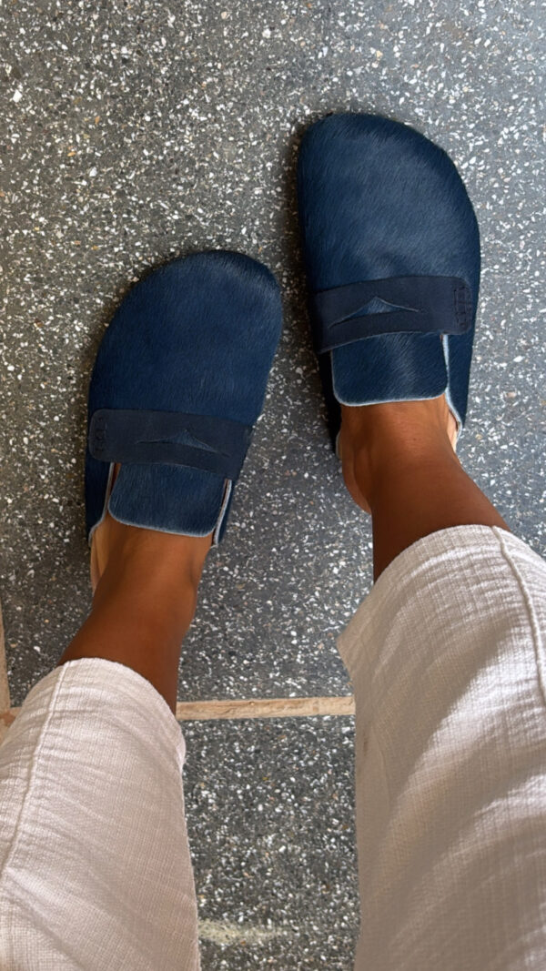 Mules Nomades Bleu Pétrole – Image 5
