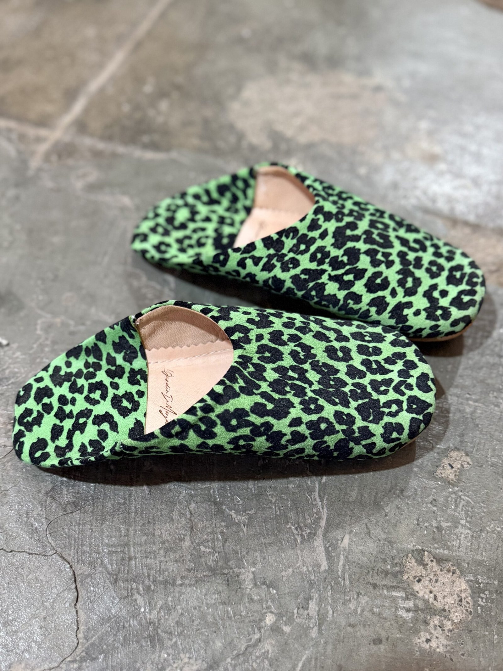Babouches d’intérieur Léo Vert